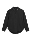 Pure Cotton Embellished Collared Shirt