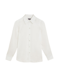 Satin Collared Long Sleeve Shirt