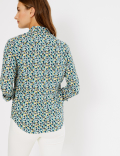 Pima Cotton Floral Button Detailed Shirt