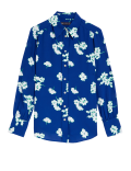Printed Collared Long Sleeve Shirt