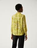 Printed Collared Long Sleeve Shirt