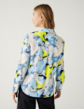 Printed Collared Long Sleeve Shirt