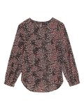 Woven Printed Round Neck Top