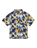 Printed Oversized Short Sleeve Shirt