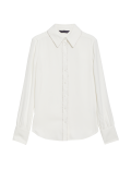 Embellished Collared Long Sleeve Shirt