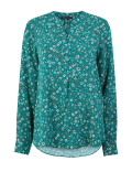 Floral Print Button Detailed Blouse