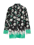 Floral Collared Longline Shirt