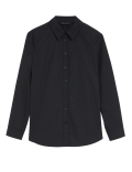 Pure Cotton Broderie Collared Shirt
