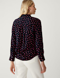 Printed Collared Long Sleeve Shirt
