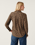 Printed Collared Long Sleeve Shirt