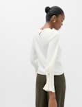 Regular Fit Pleat Detail Top