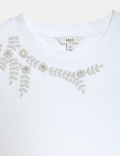 Pure Cotton Embellished Top