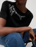Pure Cotton Embellished Top