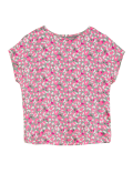 Animal Print Slash Neck Relaxed Top