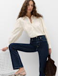 Lyocell Rich Western Style Collared Shirt