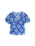 Pure Cotton Printed V-Neck Blouse