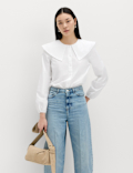Pure Cotton Collared Blouse