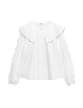 Pure Cotton Collared Blouse