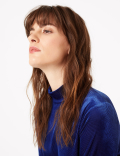 Chevron Fitted Long Sleeve Top