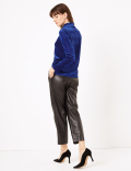 Chevron Fitted Long Sleeve Top