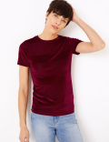Velvet Textured T-shirt