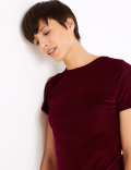 Velvet Textured T-shirt