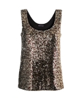 Animal Print Sequin Vest Top