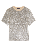 Sequin Round Neck Regular Fit Top