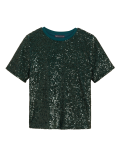 Sequin Round Neck Regular Fit Top