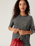 Sparkly Round Neck Regular Fit Top