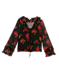 Floral V-Neck Blouse