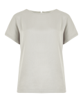 Slash Neck Straight Fit Blouse