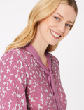 Printed Tie Neck Blouse