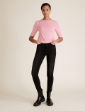 High Neck Fitted Half Sleeve Top