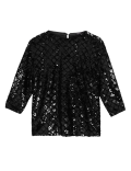 Sequin Long Sleeve Top