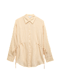 Drawcord Collared Shirt