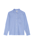 Pure Cotton Collared Shirt