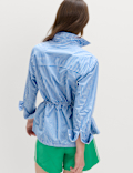Pure Cotton Striped Drawstring Shirt