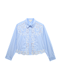 Pure Cotton Embroidered Striped Shirt