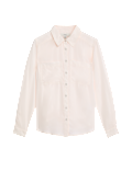 Pure Lyocell Collared Button Through Shirt