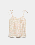 Textured Tie Detail Cami Top