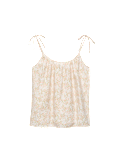 Textured Tie Detail Cami Top