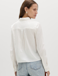 Pure Cotton Embroidered Collared Shirt