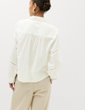 Pure Cotton Embroidered Collar Shirt