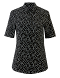 Polka Dot Button Detailed Shirt