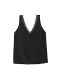 V-Neck Lace Detail Cami Top