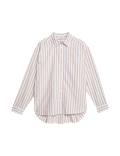 Pure Cotton Striped Oversized Shirt