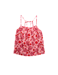 Pure Cotton Floral Tie Back Cami Top