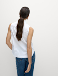 Pure Cotton Frill Detail Collared Shirt