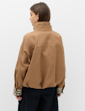 Check Contrast Bomber Jacket
